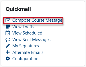 compose a quickmail message link