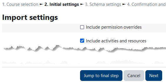 import settings