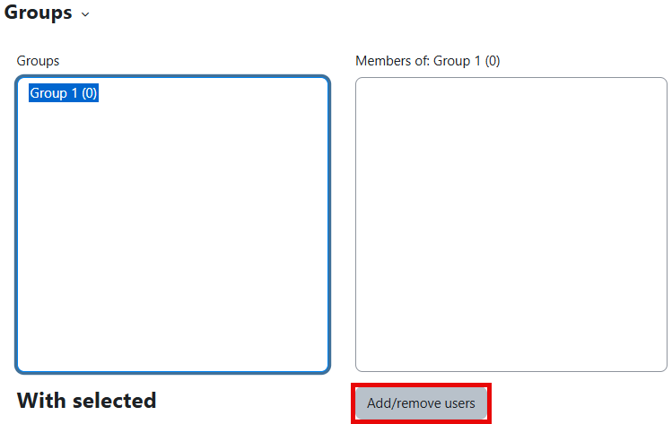 add or remove users from a group