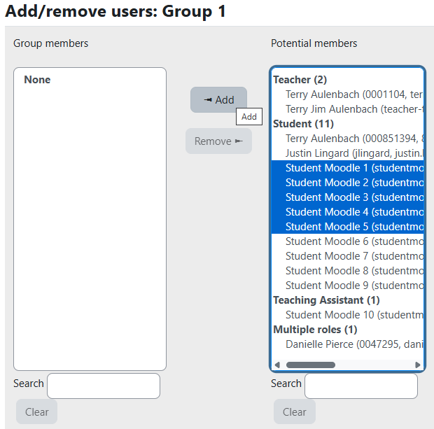 add users to group