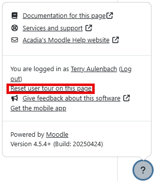 reset user tours