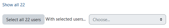 select all users