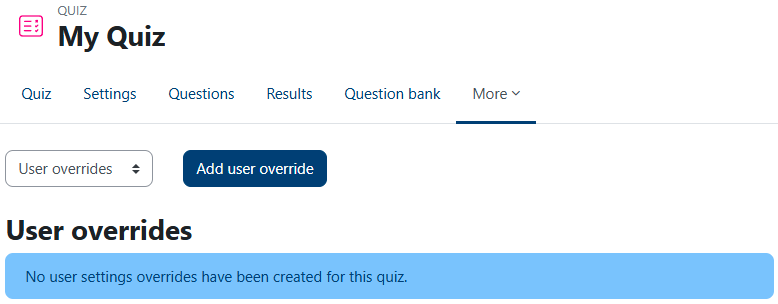 add user override