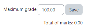 set maximum quiz grade