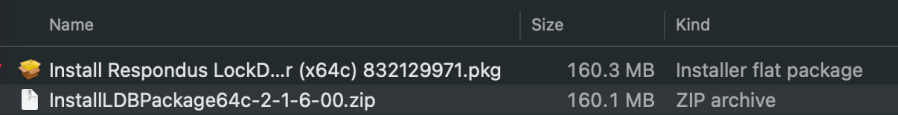 pkg file from zip file