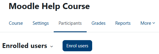 enrol users