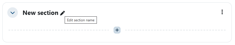 edit section name