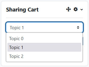 add topic to sharing cart