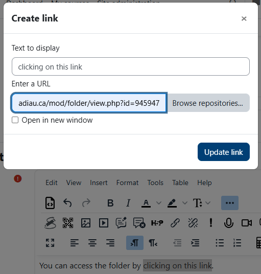 paste url